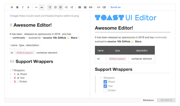 Editor  TOAST UI :: Make Your Web Delicious!